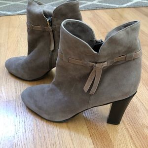 Suede half boot size 9